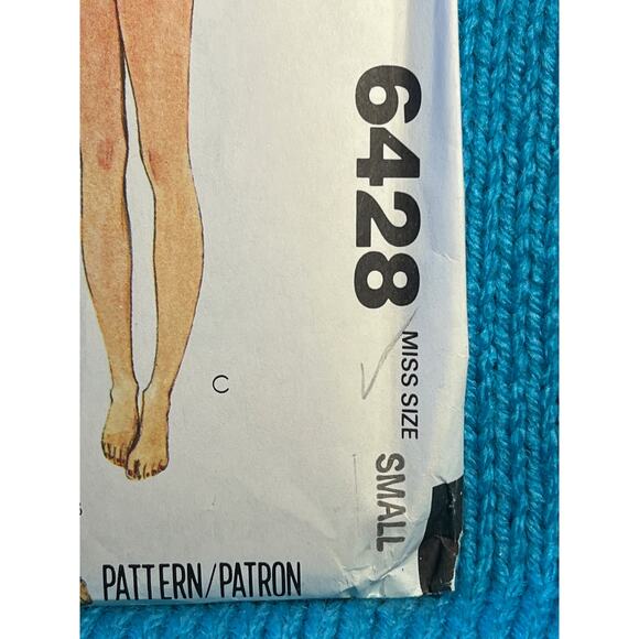 McCalls sewing pattern 6428 nightgown pajamas panties babydoll 1970s size small - Picture 2 of 5